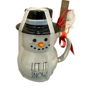 Rae Dunn LET IT SNOW Snowman Mug